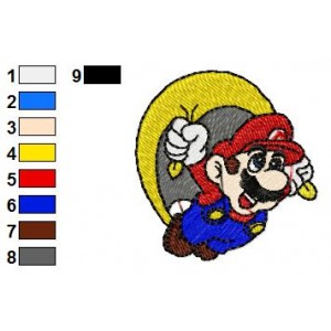 Mario 07 Embroidery Design